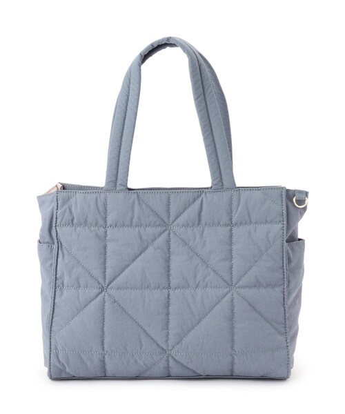 grove（グローブ）の「◆【A4・軽量】キルト多ポケトート（トートバッグ・レディース・ブラック/ダークグレー/ブルー系その他/ライトグレー・00）」の16枚目の写真