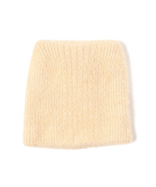 BEAMS HEART（ビームスハート）の「猫耳 シャギーワッチ（ハット・レディース・ホワイト系その他5/ブラック/グレー・ONE SIZE）」の9枚目の写真