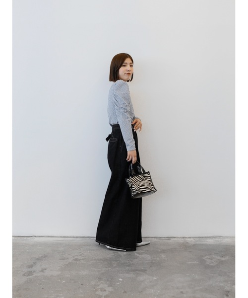 Katrin TOKYO（カトリーントーキョー）の「floating jacquard puff sleeve tops（Tシャツ/カットソー・レディース・ブルー系その他/アイボリー・FREE/XS）」の14枚目の写真