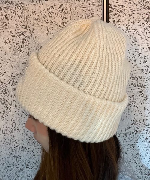Burner（バーナー）の「【OKUOKU　0909】 「L」ロゴ シンプル ニット帽 oku-bosi-742816042710-2（ニットキャップ/ビーニー・レディース・ベージュ/ピンク/ブラウン/アイボリー/ブラック/グレー・FREE）」の11枚目の写真
