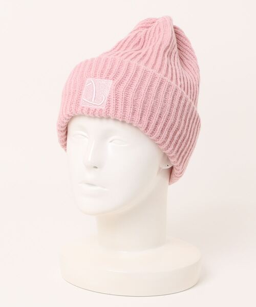 Burner（バーナー）の「【OKUOKU　0909】 「L」ロゴ シンプル ニット帽 oku-bosi-742816042710-2（ニットキャップ/ビーニー・レディース・ベージュ/ピンク/ブラウン/アイボリー/ブラック/グレー・FREE）」の13枚目の写真