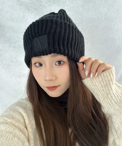 セール】【OKUOKU 0909】 「L」ロゴ シンプル ニット帽 oku-bosi