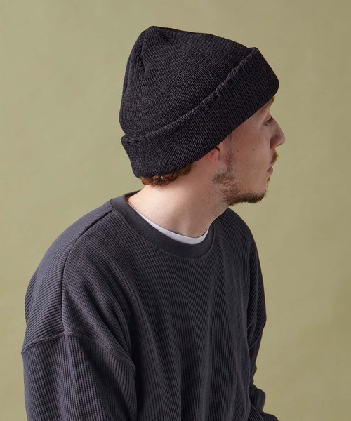 CPH(シーピーエイチ)の「Cuff knit cap / AC damage / ニットキャップ(ニットキャップ/ビーニー・メンズ・ブラック/パープル・FREE)」の19枚目の写真