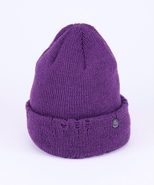 CPH(シーピーエイチ)の「Cuff knit cap / AC damage / ニットキャップ(ニットキャップ/ビーニー・メンズ・ブラック/パープル・FREE)」の20枚目の写真