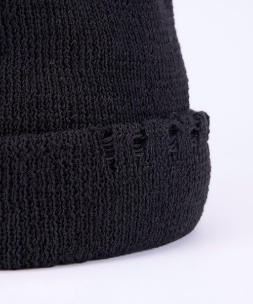 CPH(シーピーエイチ)の「Cuff knit cap / AC damage / ニットキャップ(ニットキャップ/ビーニー・メンズ・ブラック/パープル・FREE)」の13枚目の写真