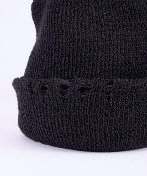 CPH(シーピーエイチ)の「Cuff knit cap / AC damage / ニットキャップ(ニットキャップ/ビーニー・メンズ・ブラック/パープル・FREE)」の12枚目の写真