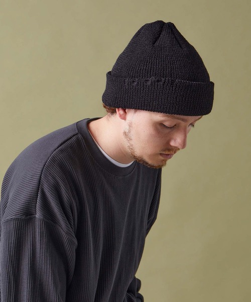 CPH(シーピーエイチ)の「Cuff knit cap / AC damage / ニットキャップ(ニットキャップ/ビーニー・メンズ・ブラック/パープル・FREE)」の18枚目の写真