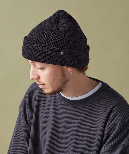 CPH(シーピーエイチ)の「Cuff knit cap / AC damage / ニットキャップ(ニットキャップ/ビーニー・メンズ・ブラック/パープル・FREE)」の15枚目の写真
