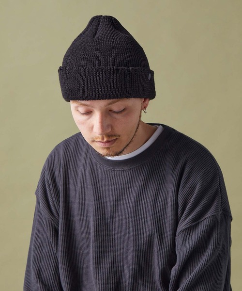 CPH(シーピーエイチ)の「Cuff knit cap / AC damage / ニットキャップ(ニットキャップ/ビーニー・メンズ・ブラック/パープル・FREE)」の17枚目の写真