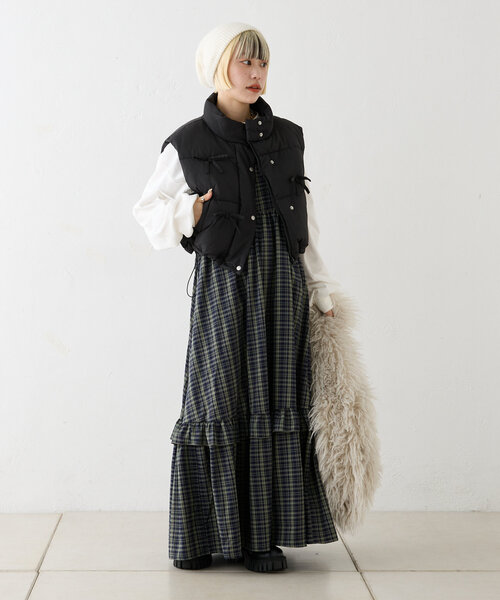w closet(ダブルクローゼット)の「【4色展開】ニット帽(キャップ・レディース・オフホワイト/グレー/ピンク/パープル・FREE)」の14枚目の写真