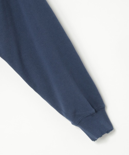 POWER TO THE PEOPLE(パワートゥーザピープル)の「カレッジプリント フルジップパーカー(パーカー・メンズ・グリーン/ライトグレー/ネイビー・M/L)」の8枚目の写真