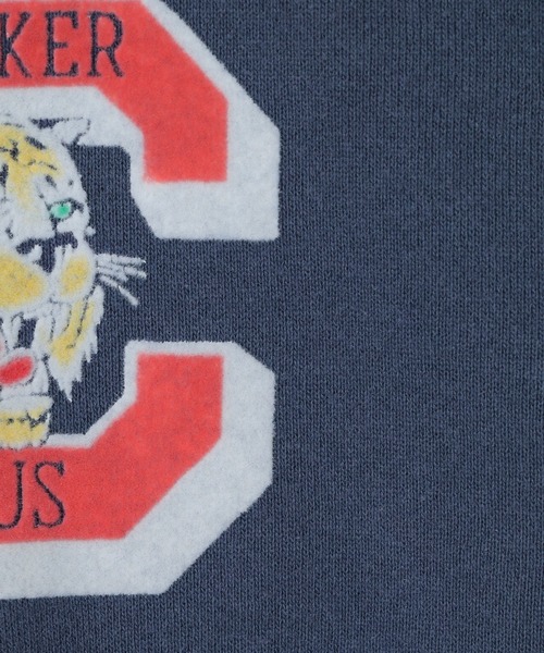 POWER TO THE PEOPLE(パワートゥーザピープル)の「カレッジプリント フルジップパーカー(パーカー・メンズ・グリーン/ライトグレー/ネイビー・M/L)」の13枚目の写真