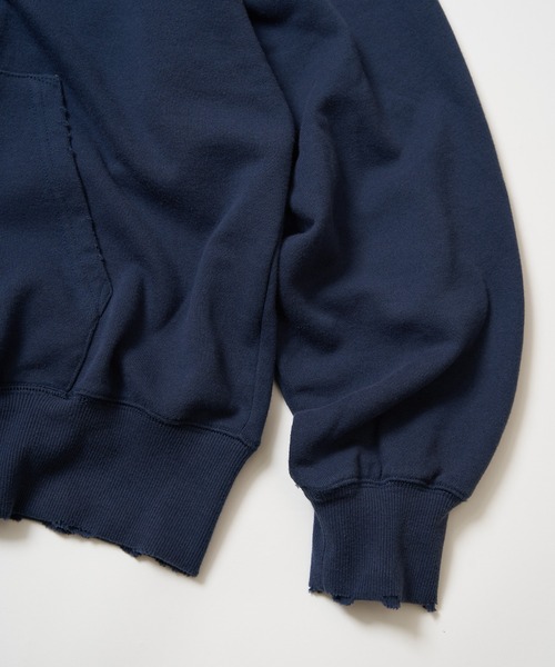 POWER TO THE PEOPLE(パワートゥーザピープル)の「カレッジプリント フルジップパーカー(パーカー・メンズ・グリーン/ライトグレー/ネイビー・M/L)」の19枚目の写真