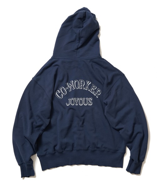 POWER TO THE PEOPLE(パワートゥーザピープル)の「カレッジプリント フルジップパーカー(パーカー・メンズ・グリーン/ライトグレー/ネイビー・M/L)」の16枚目の写真