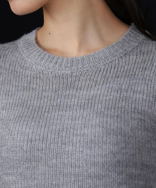 NATURAL BEAUTY BASIC(ナチュラルビューティーベーシック)の「◇ループペプラムニット(ニット/セーター・レディース・レッド/オフホワイト/グレー・FREE)」の13枚目の写真