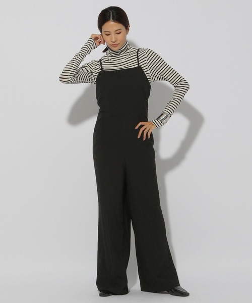 Elura（エルーラ）の「スリムウォームサロペット＜低身長サイズあり＞/133695（サロペット/オーバーオール・レディース・ブラック/ブラック系その他・FREE）」の5枚目の写真