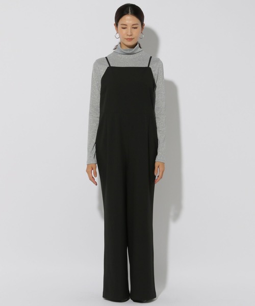 Elura（エルーラ）の「スリムウォームサロペット＜低身長サイズあり＞/133695（サロペット/オーバーオール・レディース・ブラック/ブラック系その他・FREE）」の8枚目の写真