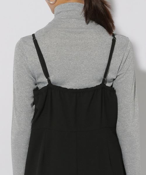 Elura（エルーラ）の「スリムウォームサロペット＜低身長サイズあり＞/133695（サロペット/オーバーオール・レディース・ブラック/ブラック系その他・FREE）」の16枚目の写真