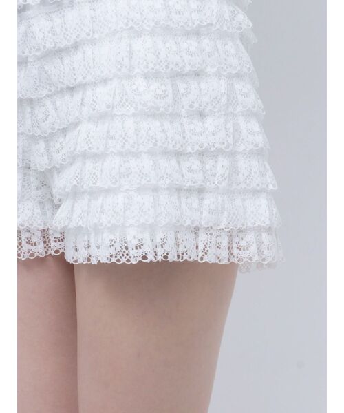 jouetie（ジュエティ）の「レースティアードフリルショートパンツ（その他パンツ・レディース・ブラック/オフホワイト/カーキ・MEDIUM）」の10枚目の写真