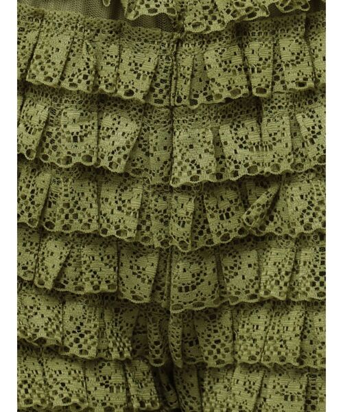 jouetie（ジュエティ）の「レースティアードフリルショートパンツ（その他パンツ・レディース・ブラック/オフホワイト/カーキ・MEDIUM）」の14枚目の写真