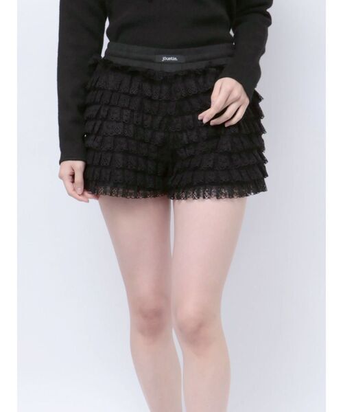 jouetie（ジュエティ）の「レースティアードフリルショートパンツ（その他パンツ・レディース・ブラック/オフホワイト/カーキ・MEDIUM）」の16枚目の写真