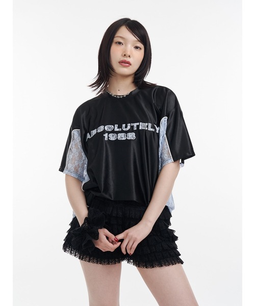 jouetie（ジュエティ）の「レースティアードフリルショートパンツ（その他パンツ・レディース・ブラック/オフホワイト/カーキ・MEDIUM）」の20枚目の写真