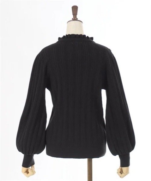 axes femme（アクシーズファム）の「花チャーム機能付リボンニット（ニット/セーター・レディース・キナリ/ブラック/ワイン・FREE）」の10枚目の写真