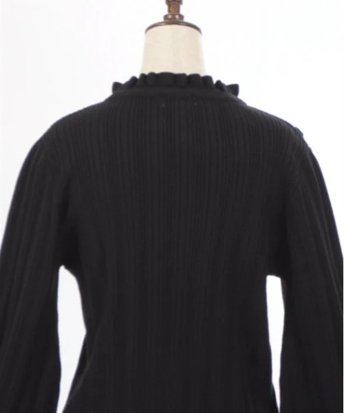 axes femme（アクシーズファム）の「花チャーム機能付リボンニット（ニット/セーター・レディース・キナリ/ブラック/ワイン・FREE）」の14枚目の写真