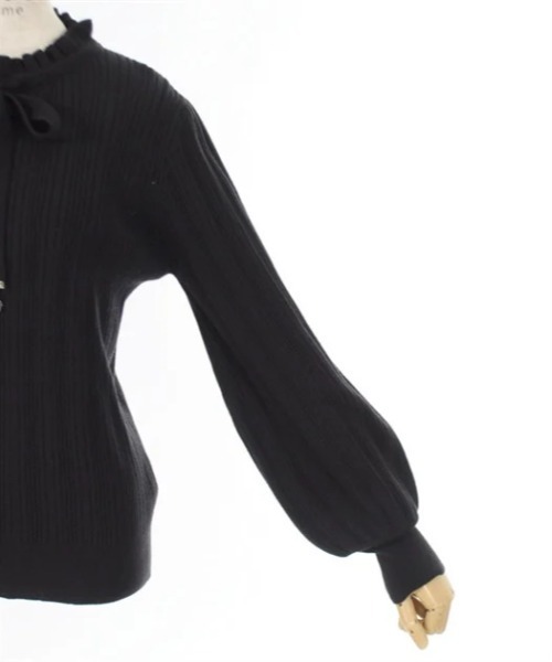 axes femme（アクシーズファム）の「花チャーム機能付リボンニット（ニット/セーター・レディース・キナリ/ブラック/ワイン・FREE）」の16枚目の写真