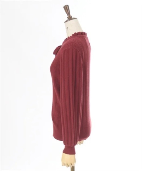 axes femme（アクシーズファム）の「花チャーム機能付リボンニット（ニット/セーター・レディース・キナリ/ブラック/ワイン・FREE）」の18枚目の写真