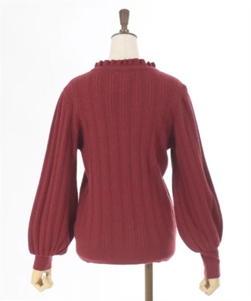 axes femme（アクシーズファム）の「花チャーム機能付リボンニット（ニット/セーター・レディース・キナリ/ブラック/ワイン・FREE）」の19枚目の写真