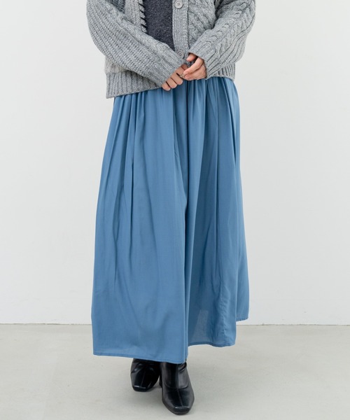 refinedworks（リファインドワークス）の「【refinedworks】消しプリーツの新鮮見えするありそうでなかったスカート（スカート・レディース・アイボリー/ブルー/ブラック・FREE）」の11枚目の写真