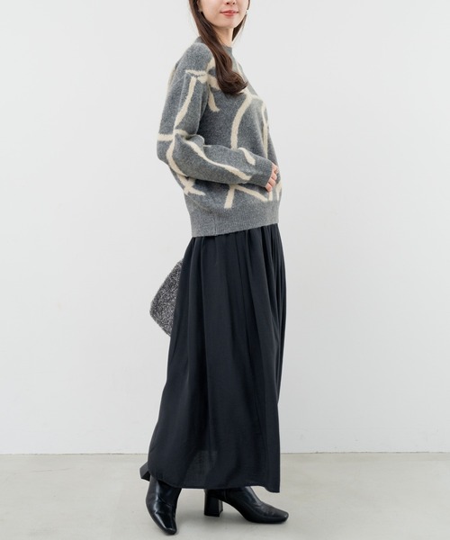 refinedworks（リファインドワークス）の「【refinedworks】消しプリーツの新鮮見えするありそうでなかったスカート（スカート・レディース・アイボリー/ブルー/ブラック・FREE）」の18枚目の写真