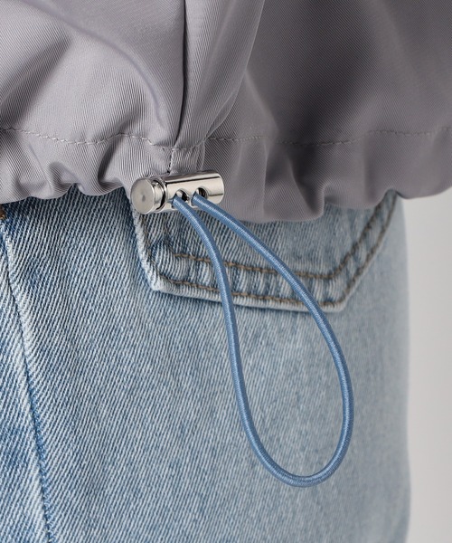 Grand PARK（グランドパーク）の「ドルマンダーツスリーブライトダンボール素材　切替ブルゾン（ブルゾン・レディース・アイボリー/杢グレー/カーキ・FREE）」の13枚目の写真