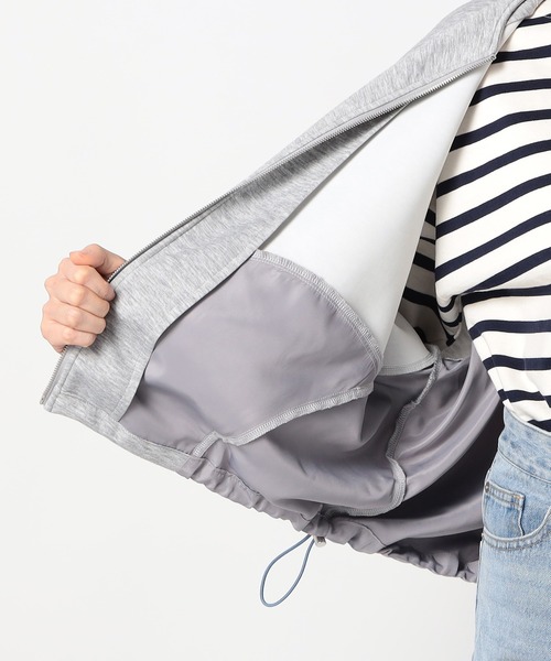 Grand PARK（グランドパーク）の「ドルマンダーツスリーブライトダンボール素材　切替ブルゾン（ブルゾン・レディース・アイボリー/杢グレー/カーキ・FREE）」の15枚目の写真