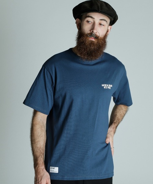 schott（ショット）の「Schott/ショット/T-SHIRT AMERICAN BRAND WITH PRIDE/Tシャツ アメリカンブランド ウィズ プライド（Tシャツ/カットソー・メンズ・ブラック/ホワイト/ネイビー・M/L/XL/2XL）」の9枚目の写真