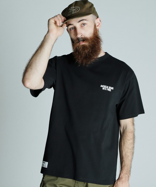 schott（ショット）の「Schott/ショット/T-SHIRT AMERICAN BRAND WITH PRIDE/Tシャツ アメリカンブランド ウィズ プライド（Tシャツ/カットソー・メンズ・ブラック/ホワイト/ネイビー・M/L/XL/2XL）」の7枚目の写真