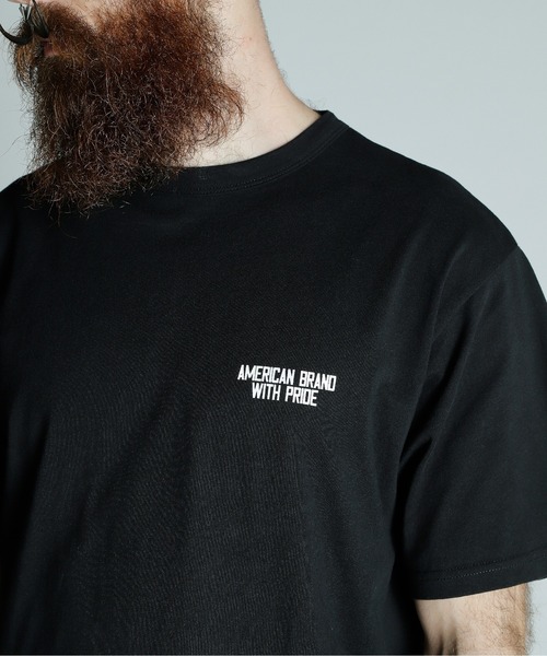 schott（ショット）の「Schott/ショット/T-SHIRT AMERICAN BRAND WITH PRIDE/Tシャツ アメリカンブランド ウィズ プライド（Tシャツ/カットソー・メンズ・ブラック/ホワイト/ネイビー・M/L/XL/2XL）」の12枚目の写真