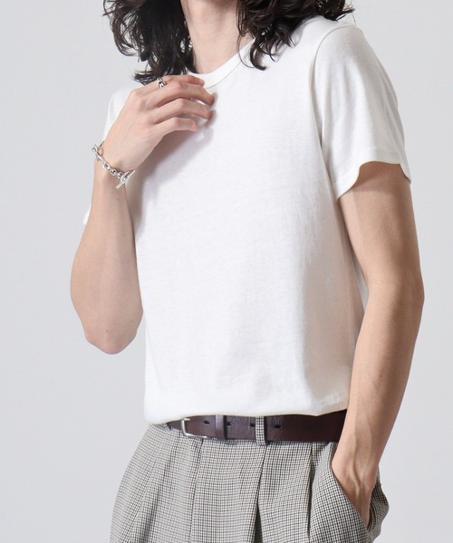 TRUSS（トラス）の「TRUSS ﾄﾗｲﾌﾞﾚﾝﾄﾞTｼｬﾂ（Tシャツ/カットソー・メンズ・ブラック/オフホワイト/グリーン/レッド/ブラウン/ピンク/ブルー/ヘザーグレー/スミクロ/イエロー/ブルー系/オレンジ/パープル/ネイビー/オートミール・XS/XL/L/S/M）」の17枚目の写真