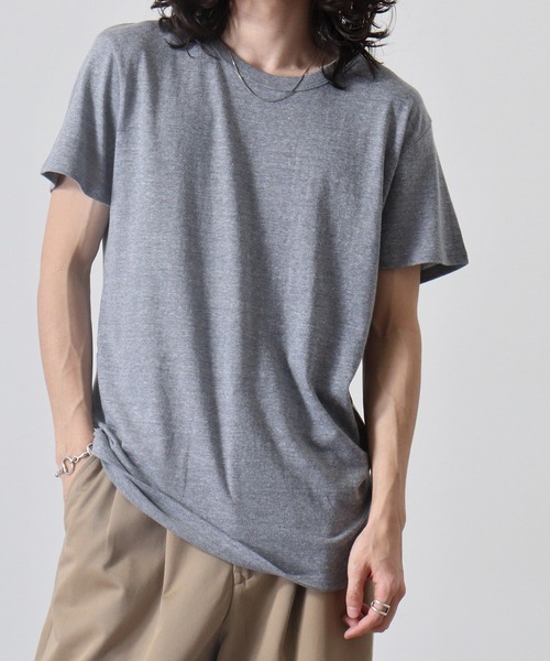 TRUSS（トラス）の「TRUSS ﾄﾗｲﾌﾞﾚﾝﾄﾞTｼｬﾂ（Tシャツ/カットソー・メンズ・ブラック/オフホワイト/グリーン/レッド/ブラウン/ピンク/ブルー/ヘザーグレー/スミクロ/イエロー/ブルー系/オレンジ/パープル/ネイビー/オートミール・XS/XL/L/S/M）」の21枚目の写真