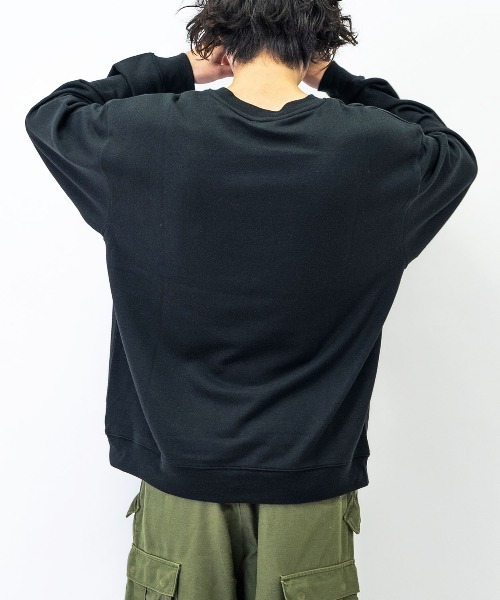 MODISH GAZE(モディシュガゼ)の「【MODISH GAZE】UNCLEクルーネックスウェット (CP)(スウェット・メンズ・オフホワイト/杢グレー/ブラック・L/M)」の7枚目の写真