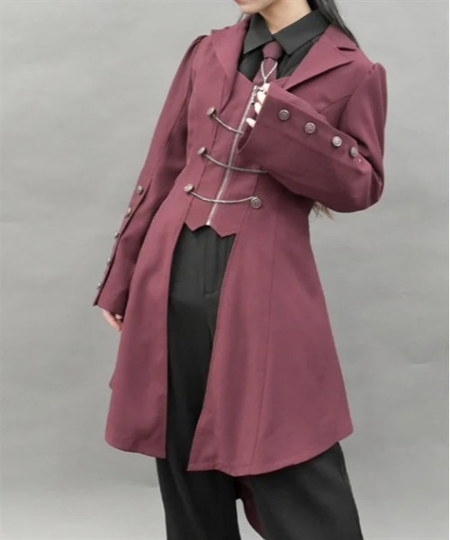 燕尾デザインロングジャケット | レディース服・レディース