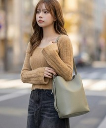 L LABEL（エルラベル）の「ポーチ付2WAYバケットワンショルダーバッグ（ショルダーバッグ）」