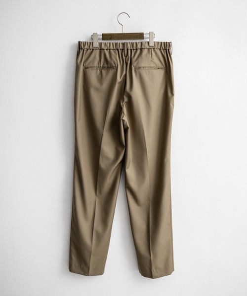 Rocky Monroe(ロッキーモンロー)の「センタープレスワイドテーパードワンタックスラックス(スラックス・メンズ・ブラック/ダークオリーブ/ダークベージュ/ダークネイビー/ダークブラウン/ブラウン/ダークグリーン/チャコールグレー・マルチサイズ)」の22枚目の写真