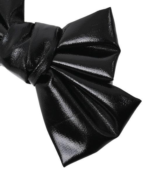 Narcissus（ナルシス）の「【Narcissus】メタリックリボンピアス（ピアス（両耳用）・レディース・ブラック/シルバー・FREE）」の5枚目の写真