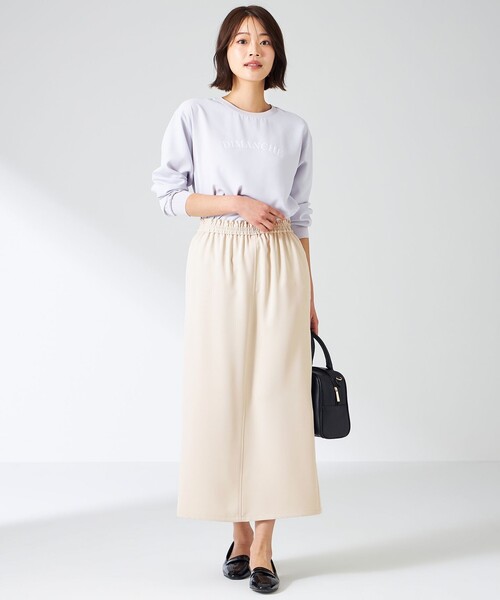 ANY SIS（エニィスィス）の「【洗える】2wayストレッチジョーゼットロゴ ロンT（Tシャツ/カットソー・レディース・ホワイト系1/ライラック系1/ライラック系/ホワイト系・0）」の19枚目の写真
