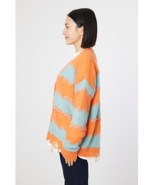 RODEO CROWNS WIDE BOWL(ロデオクラウンズワイドボウル)の「Grunge Border Knit カーディガン(カーディガン/ボレロ・レディース・オレンジ系その他/ピンク系その他/ブルー系その他3・FREE)」の22枚目の写真
