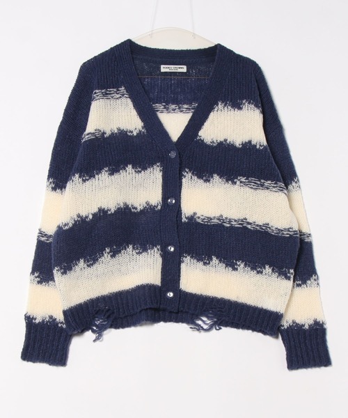 RODEO CROWNS WIDE BOWL(ロデオクラウンズワイドボウル)の「Grunge Border Knit カーディガン(カーディガン/ボレロ・レディース・オレンジ系その他/ピンク系その他/ブルー系その他3・FREE)」の8枚目の写真