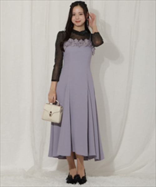 WILLSELECTION(ウィルセレクション)の「フラワーキャミワンピース×シアーラメトップス(ドレス・レディース・ブルー/ブラック/ベージュ・FREE)」の21枚目の写真