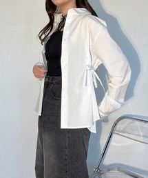 AS KNOW AS plus | ●サイドリボンタックシャツ(シャツ/ブラウス)